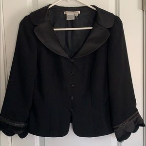 Maggy London Blazer with beaded detail at wrists